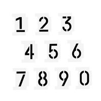 Bothyi - Kit De Plantillas De Pintura, Suministros De Bricolaje, Decoración, Plantilla De Pintura Hecha A Mano Hueca, 10 Números