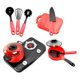 thumbnail image 3 of Juego De Cocina Portátil Para Ni?os, Juegos De Juguetes, Ollas, Sartenes Para Regalo De Cumplea?os, Ni?os Peque?os, Rojo Y Negro, 3 of 5