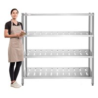 Prochef - Estante 4 Bandejas Perforadas 180X50X155 Cm. Acero Inox