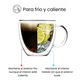 thumbnail image 3 of Pack 2 Tazas Transparente Vidrio Café Té Multiuso 150ml, 3 of 7