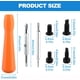 thumbnail image 2 of 16 piezas Anillo Puertacampana Destornillador Reemplazohombrest Kit Tornillos de Seguridad Kit Destornillador T 6 T15 Puertacampana Tornillos Doble Punta Tox Destornillador Punta Video Puertacampana B, 2 of 7