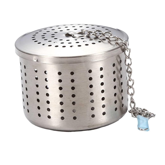 de té creativo Filtro de té más empinado con gancho de cadena Bola de condimento Cubo de condimento Colador de té de acero inoxidable para , s S