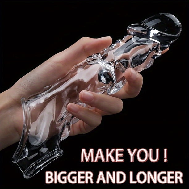 1pc Vibrating Penis Sleeve With Penis Ring For Male, Masturbate And Couple Sex Supplies