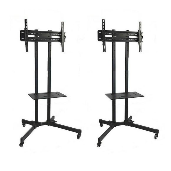 2 Soporte Tv Pedestal Con Ruedas