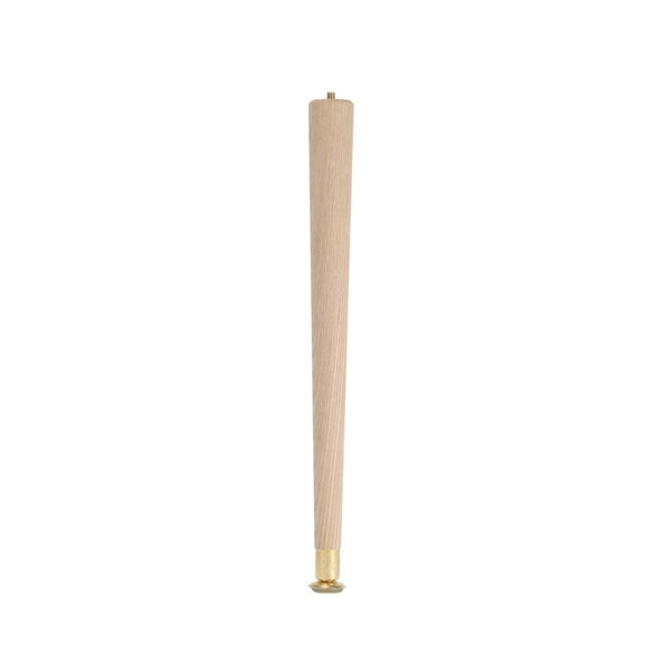 Pata de mesa redonda Waddell de madera cónica de 9 cm de alto, color natural