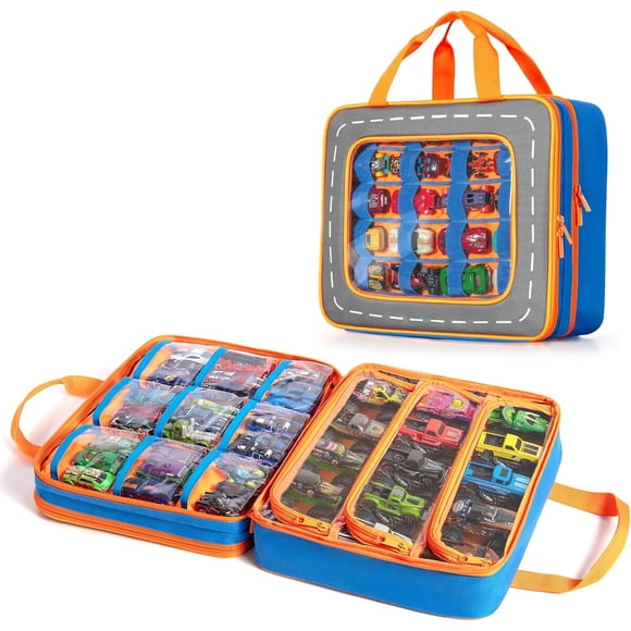 Estuche Marscamd para Hot Wheels 51 Autos 15 Camiones