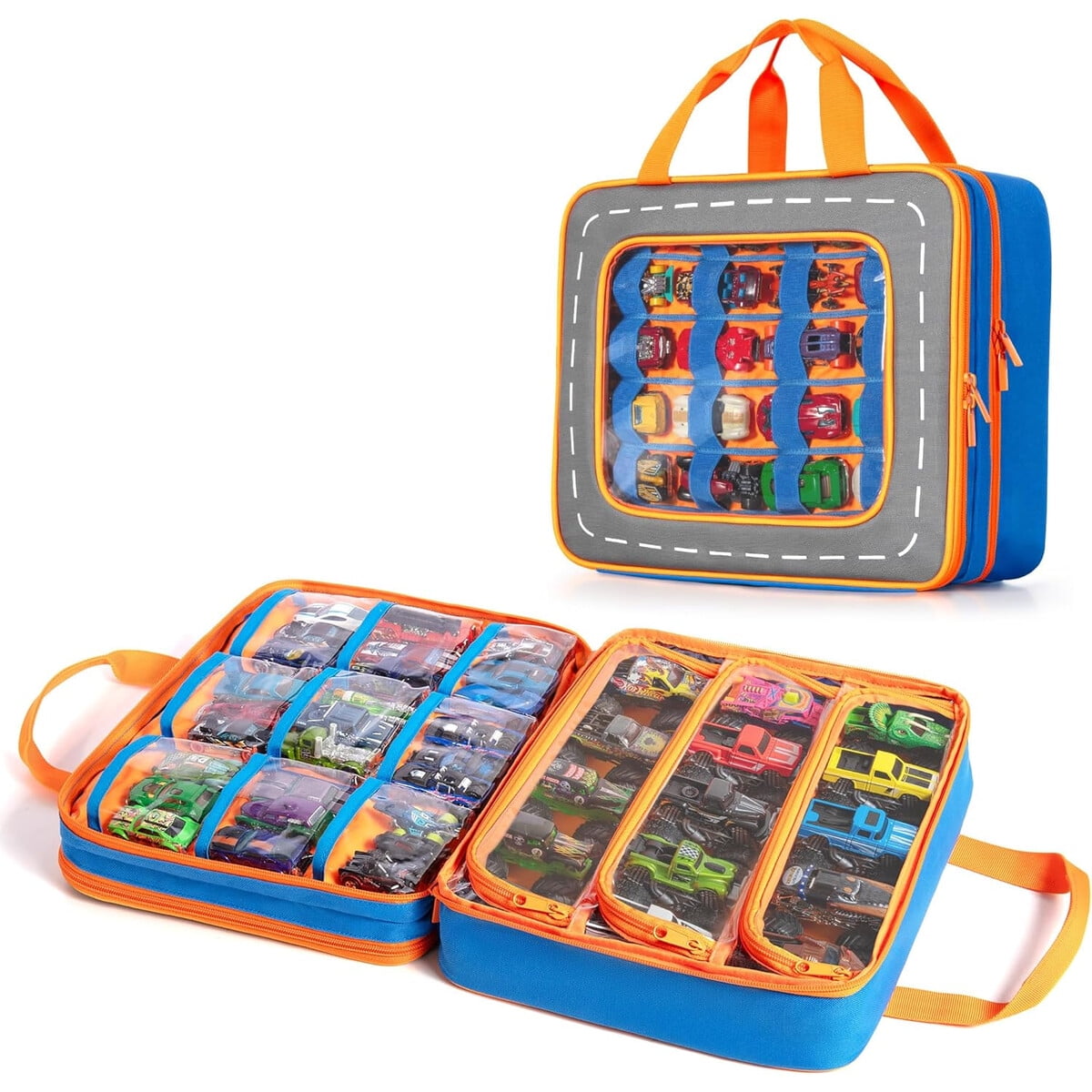 Estuche Marscamd Para Hot Wheels 51 Autos 15 Camiones