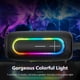 thumbnail image 2 of Altavoces Bluetooth, altavoz inalámbrico portátil de graves profundos de 40 W, micrófono integrado, resistencia al agua IPX7 con luz RGB dinámica, altavoz Bluetooth para exteriores con conexión Blueto, 2 of 7