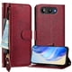 thumbnail image 1 of Funda Billetera Cremallera para BLU G95 con Porta Tarjetas, Soporte y Correa Rojo, 1 of 5