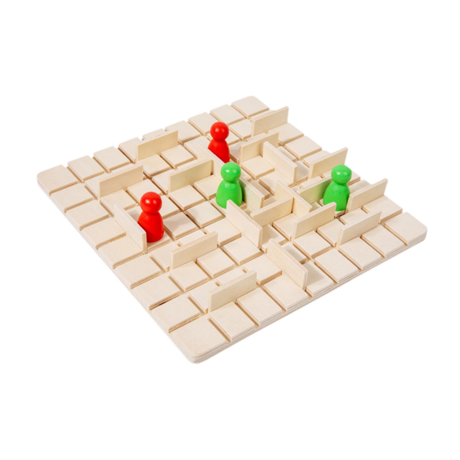 Magideal - Juego De Mesa, Juego De Estrategia De Madera Para Toda La Familia, Regalo Navideño, Juego De Rompecabezas, Juego Educativo 2 En 1, Juego Mental Para A