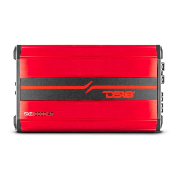 Amplificador de coche DS18 SXE-3000.4D/RD de rango completo, clase D, 4 canales, 3000 W