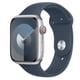 thumbnail image 2 of Apple Watch Series 9 GPS • Caja de aluminio color plata de 41 mm • Correa deportiva azul tormenta, 2 of 4