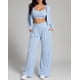thumbnail image 3 of Conjunto Deportivo Mujer 3 Piezas Peto Chaqueta Y Palazzo, 3 of 7
