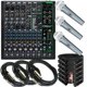 thumbnail image 1 of Mezclador Mackie ProFX10v3 de 10 canales USB con 3 micrófonos y 6 cables, 1 of 5