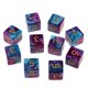 thumbnail image 4 of 10x Dados De Juego De 6 Lados Dados De 16mm Para Juegos De Mesa/ense?anza De Matemáticas Púrpura + Azul, 4 of 5