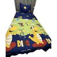 Teng Fei - Juego De Sábanas Niña Niño Infantil Plaza Y Media Dino