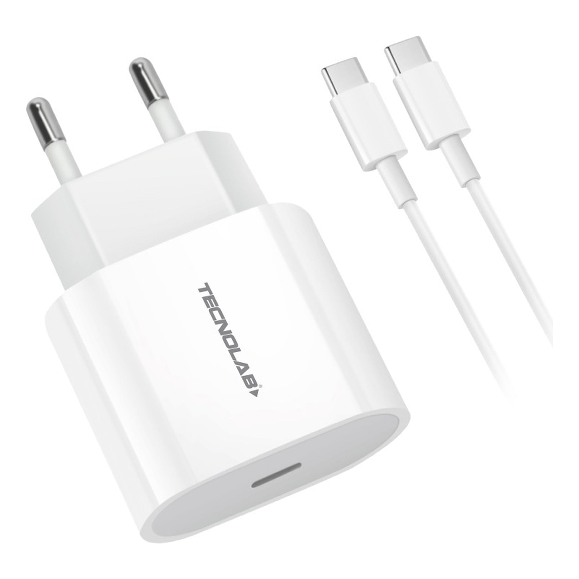 Cargador Celular 20w C/usb-c C/cable Tipo-c Tecnolab Tl464