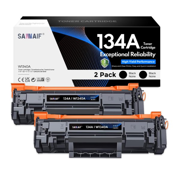 Cartucho de tóner SANAIF 134A W1340A negro, paquete de 2