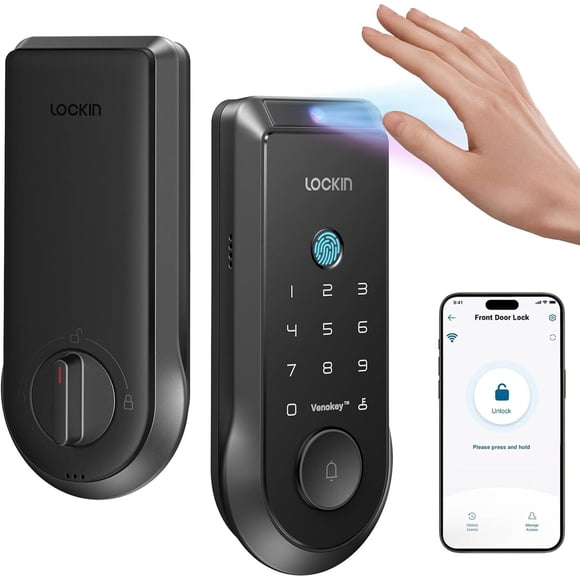 Cerradura Inteligente Lockin Veno Palma WiFi Biométrica 7 Meses
