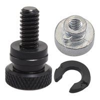 Magideal - Tornillo Moleteado Para Tornillo Asiento Rosca 1/4""-20 Tuerca Tornillo Asiento /Ot01578/ Tornillo Para Amortiguación Forma Forma Forma /Tapa / Para Negro
