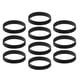 thumbnail image 5 of 10 Piezas / Paquete Pulseras de silicona en blanco Pulsera de caucho negro de moda, 5 of 5