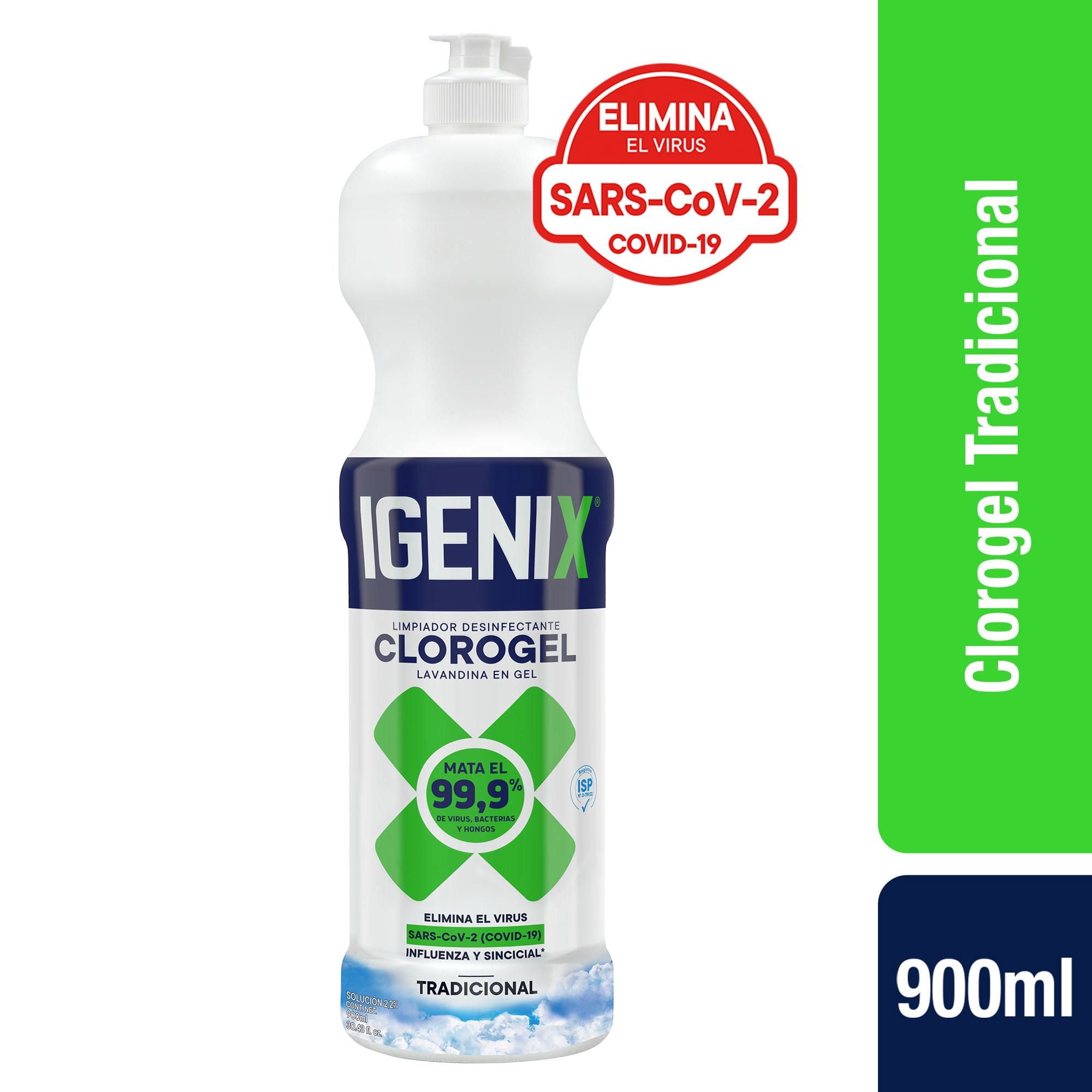 Cloro Gel Tradicional Botella 900 ml Igenix