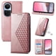 thumbnail image 1 of Funda Flip FOXDOCK para OPPO Reno 10 5G , Estilo Billetera con Diseño Rombo, Correa de Mano y Soporte, Uso Diario, 1 of 6