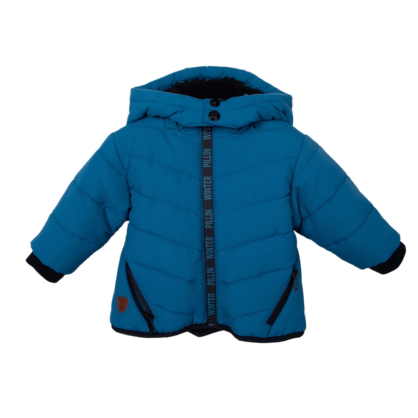 Pillin - Parka Bebé Niño Forrada Con Gorro Desmontable Azul