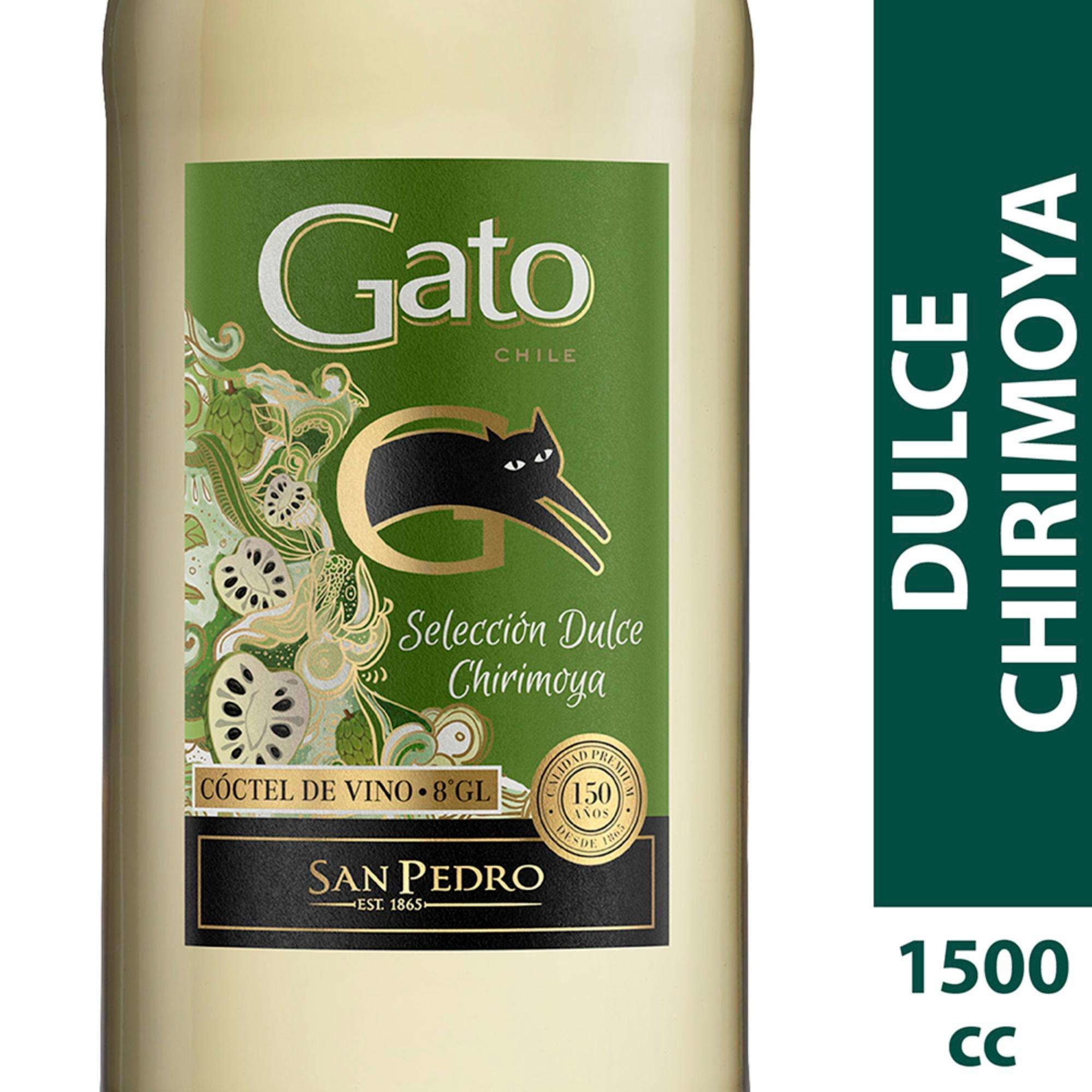 Vino Blanco Selección Dulce Chirimoya 8º Botella 1,5 L Gato