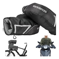 Genérica - Cubrepuño Manoplas Manillar De Moto Y Bicicleta Impermeable Negro