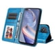 thumbnail image 3 of Funda tipo cartera FOXDOCK para OPPO A53 5G , diseño girasol en relieve, cuero PU, cierre magnético, soporte y tarjetero, 3 of 5