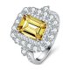 thumbnail image 1 of Anillos de Moissanita Blanca/amarilla de 3 Uds para Mujer Corte Esmeralda Color D Claridad VVS1 Anillos de Diamante de Plata Esterlina S925 para Mujer Alianzas de Boda de Moissanita con Certificado, 1 of 8