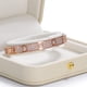 thumbnail image 3 of Pulsera de cuero premium pulsera caja de joyería caso de regalo blanco interior pulsera de almacenamiento titular (blanco), 3 of 3