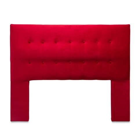 Dgb - Respaldo Cama 2 Plazas Felpa Rojo Sevilla Cp