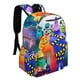 thumbnail image 2 of Monstruos S.A. en Acción-theme Backpack, Campus style schoolbag Bookbag with Adjustable Shoulder Straps And Large Zip Compartment, Unisex Travel Bags.42x30x15cm, 2 of 6
