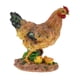 thumbnail image 2 of Gallina de resina artificial Figura de pollo Decoración para el hogar Gallina marrón M, 2 of 5