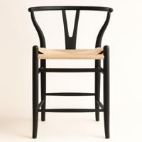 Oh! Mi Hogar ® - Taburete Wishbone 66Cm De Madera