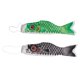 thumbnail image 5 of 2 Uds Varios Japoneses Windsock Carpa Bandera Koi Nobori Pez Vela 70cm, 5 of 5