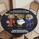 thumbnail image 5 of FIFA-theme Fitted Round Tablecloths Elastic Edged Table Covers Waterproof Table Cloth for Kitchen Holiday Party Tables Decor 150cm, 5 of 6