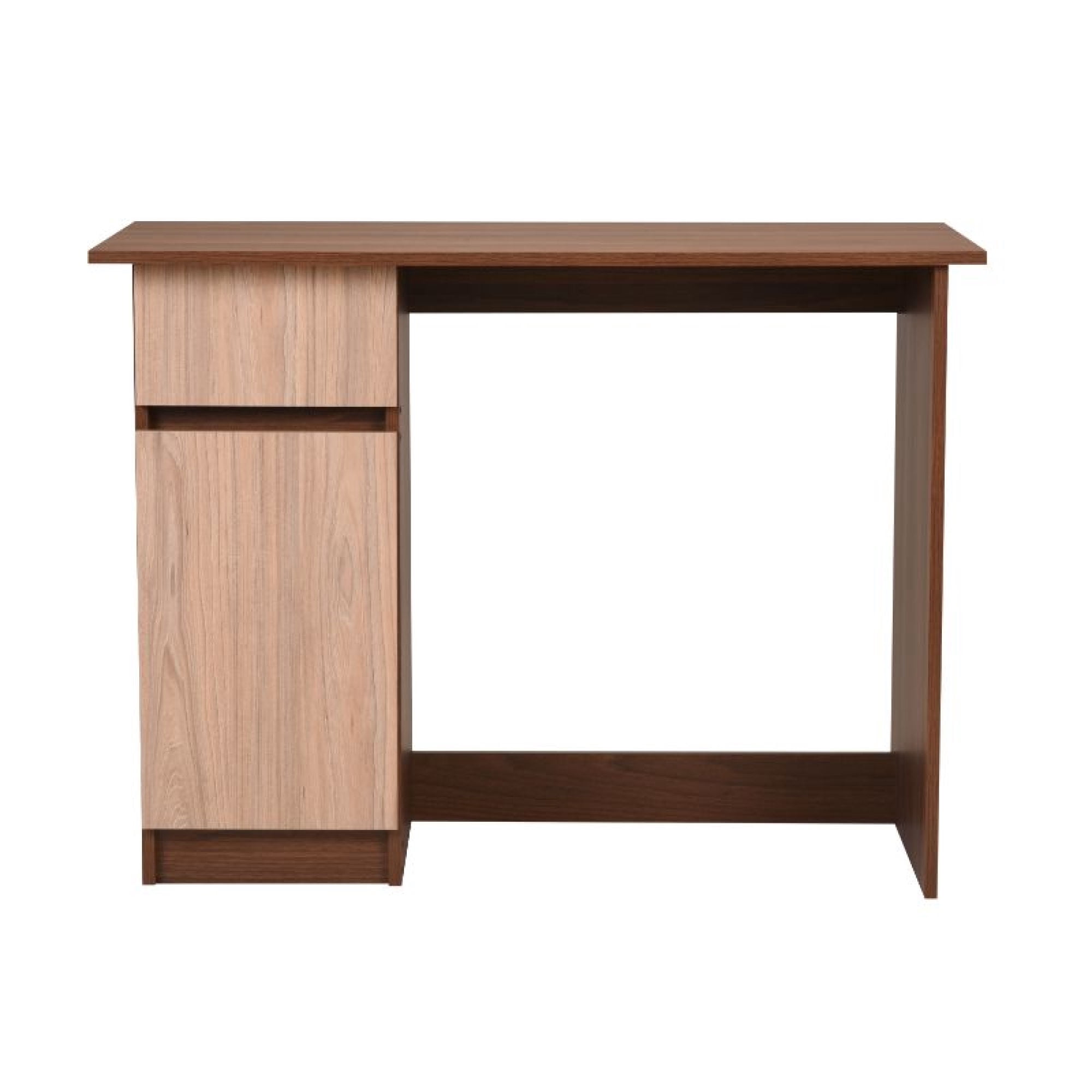 Escritorio New 1 Puerta y 1 Cajón Nogal