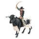 thumbnail image 2 of Figuras De Toro De PVC Con Jinete, Modelo De Decoración De Recuerdo De Fiesta Para Niños, 2 of 3