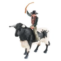 Bothyi - Figuras De Toro De Pvc Con Jinete, Modelo De Decoración De Recuerdo De Fiesta Para Niños