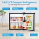 thumbnail image 2 of Minirefrigerador Electactic de 1.6 pies cúbicos con congelador, color plateado, 2 of 7