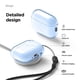 thumbnail image 5 of Funda transparente Elago para AirPods Pro 3 con cordón, color azul, 5 of 9