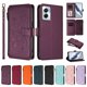 thumbnail image 3 of Funda Cartera Mariposa para [Motorola Moto G Power 2024 5G] con Soporte y Cremallera Violeta, 3 of 6