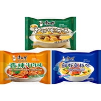 Fideo Instantaneo Kang Shi Fu Pack 3 Sabores