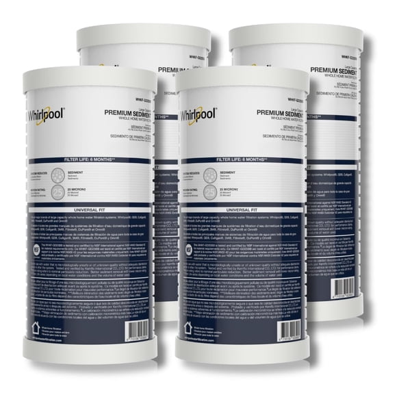 Filtro de sedimentos para toda la casa Whirlpool WHKF-GD25BB x4