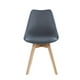 thumbnail image 2 of Pack x4 Sillas de Comedor Tulip Gris Midtown gris, 2 of 4