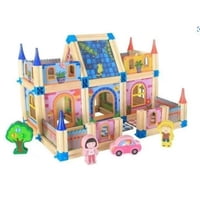 Genérico - Castillo Armable Bloques Madera