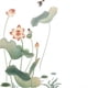 thumbnail image 1 of 1pc Chinese Lotus Wall Sticker, Bedroom Living Room Sticker, Foe Home Wall Decoration, Self-adhesive Wallpaper And DIY Home Decor, For Living Room Bedroom Porch Rental Apartment Home Decoration（19.6*, 1 of 4
